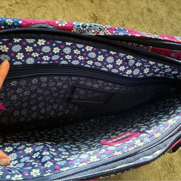 Vera Bradley Attaché Travel Companion Luggage Bag Boysenberry - Picture 7 of 12